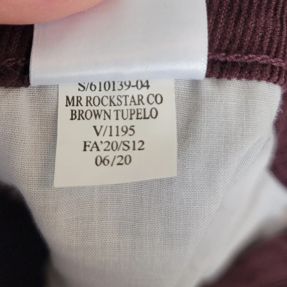 🆕️ Old Navy Mid-Rise Rockstar Super Skinny Corduroy Pants in Brown Tupelo - Picture 7 of 12